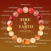 Feng Shui Fire & Earth Pixiu Bracelet For Wealth Happiness Love - Cerapoet